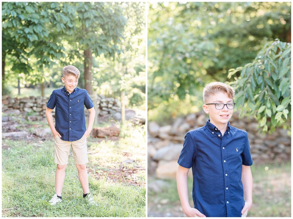 backyard family pictures in Frederick, MD